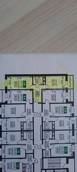 1-комн квартира, 40.7 м², р-н Молодежный (№124280)