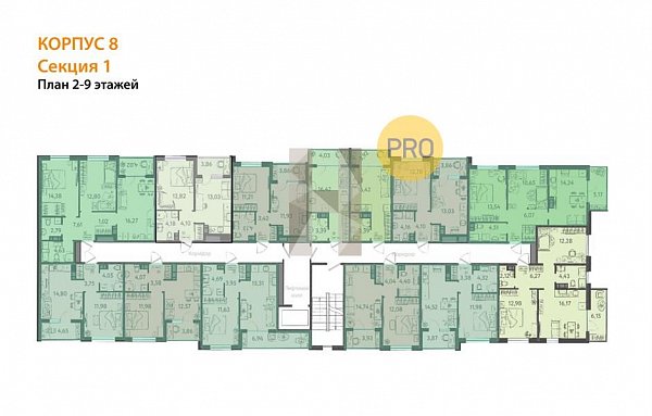 1-комн. квартира, 32.62 м², ЖК Друзья (№133846)