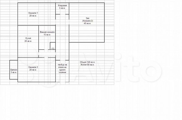 3-комн квартира, 140 м², р-н 40-лет Победы (№123929)