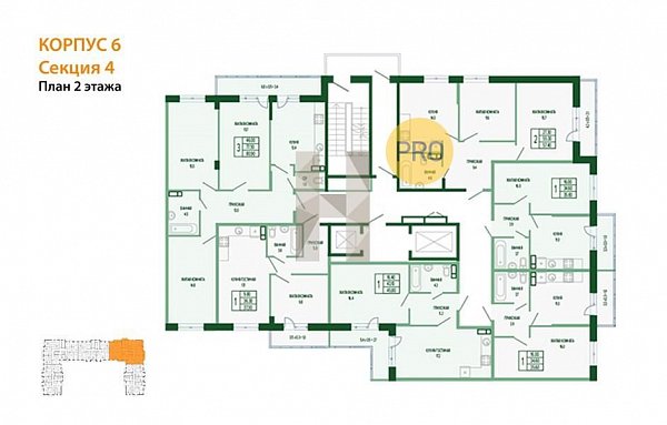 1-комн. квартира, 37.3 м², ЖК Екатерининский Парк (№133298)