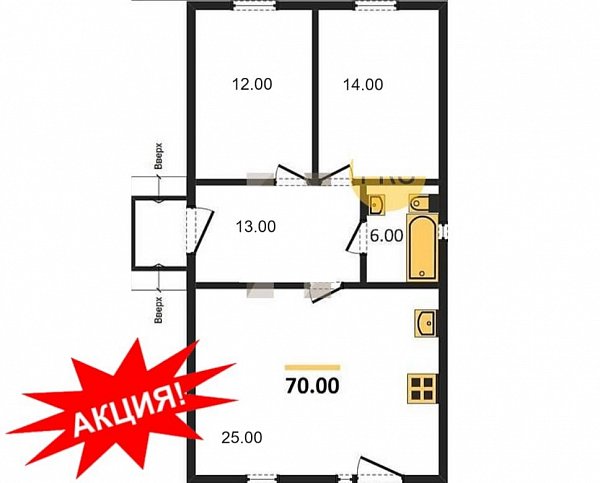 Продается Дом 70 м², КП Знание, Краснодарский край