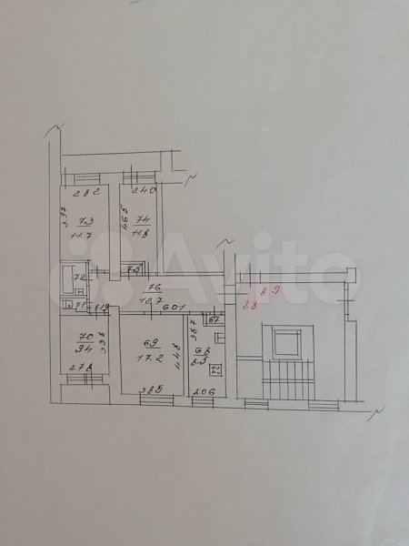 4-комн квартира, 75.7 м², р-н Центр (№125042)