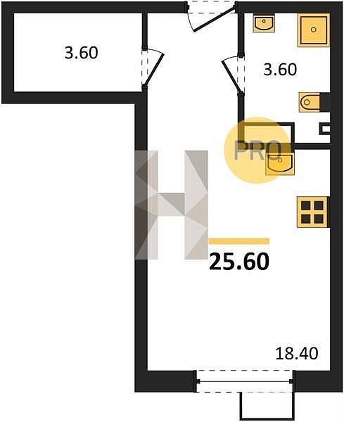Продается Студия, 25.6 м², ЖК Парк Победы-2, 