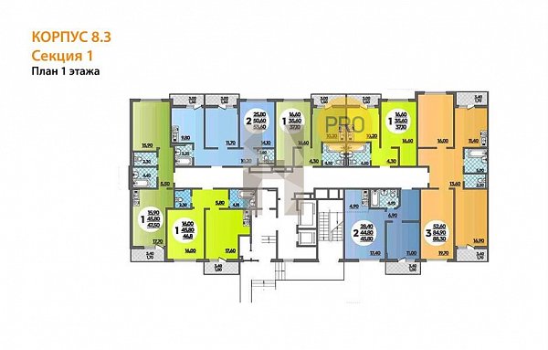 1-комн. квартира, 37.1 м², ЖК Парк у дома (№133528)