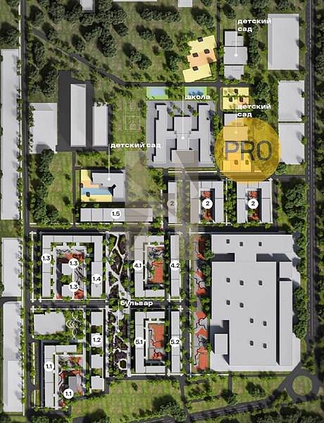 2-комн. квартира, 59.51 м², ЖК Патрики (№132659)