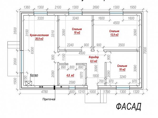Дом 84 м², уч. 3.54 сот., Краснодар