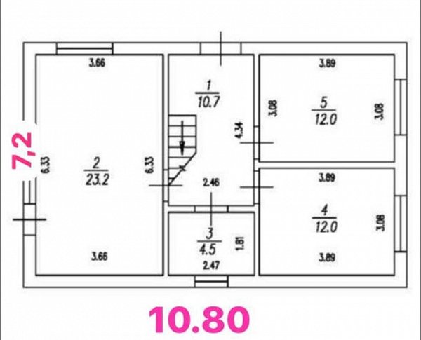 Дом 70 м², уч. 3 сот., Краснодарский край