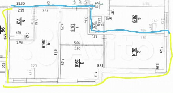 2-комн квартира, 106.3 м², р-н Энка - Баскет-холл (№123982)