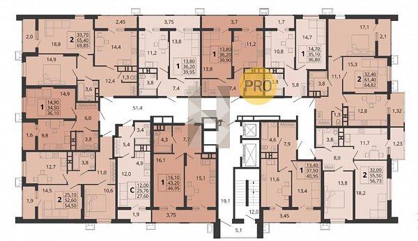 Студия, 26.8 м², ЖК Родные просторы (№133865)