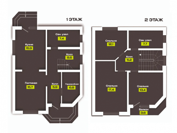 Дом 119.7 м², уч. 4 сот., КП Семейный