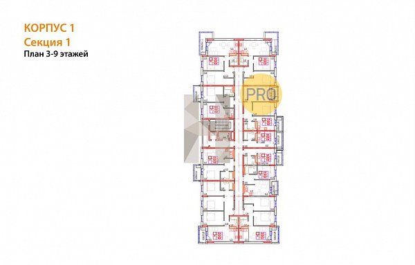 1-комн. квартира, 41.88 м², ЖК Вектор (№132362)