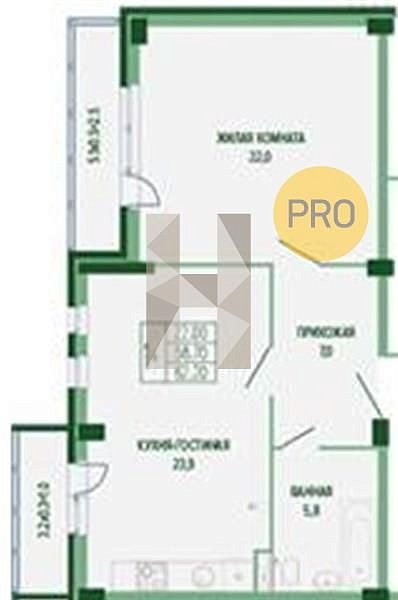 Продается 1-комн. квартира, 62.2 м², ЖК Екатерининский Парк, 
