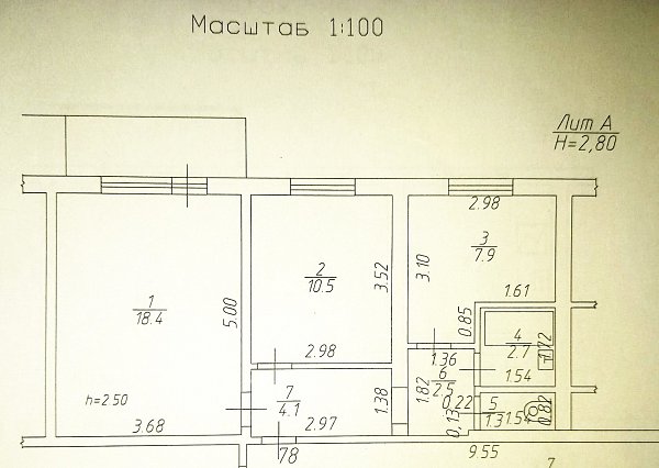 2-комн квартира, 47.2 м², р-н Молодежный (№122789)
