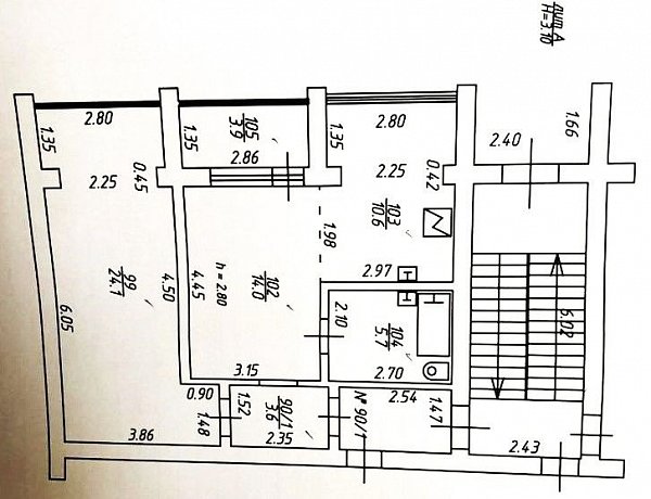 1-комн квартира, 63 м², р-н Музыкальный (№122762)