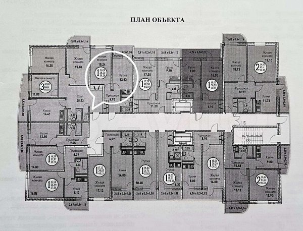 1-комн. квартира, 40 м², р-н Фестивальный, Краснодар (№124139)