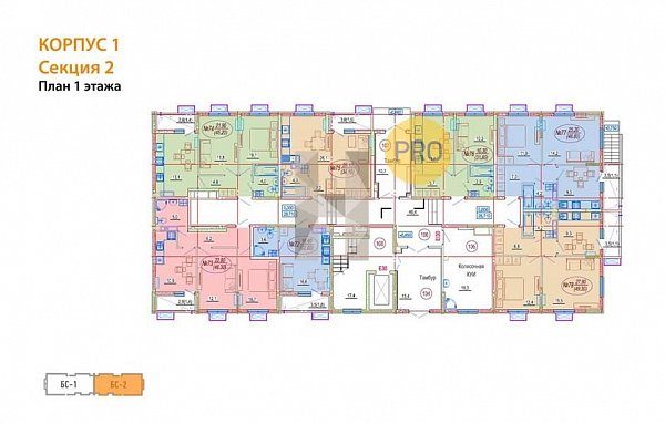 Студия, 34.1 м², ЖК Южане (№132002)