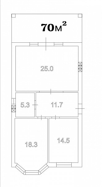 Дом 70 м², уч. 5 сот., Адыгея