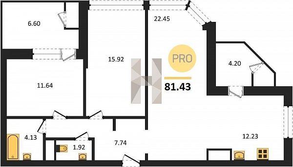 Продается 3-комн. квартира, 81.43 м², ЖК Сегодня, 