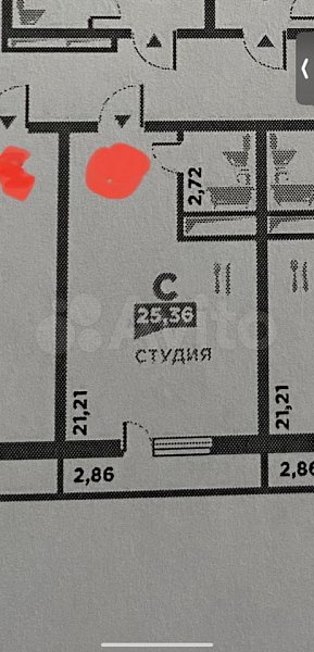 Студия, 25 м², р-н Славянский (№125436)