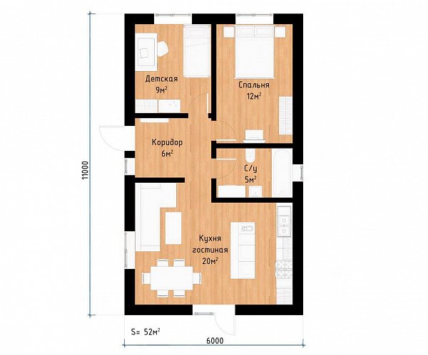 Дом 95 м², уч. 3.08 сот., Краснодарский край