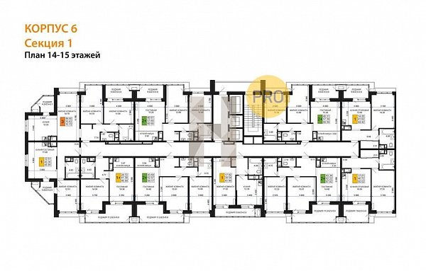 1-комн. квартира, 46.99 м², ЖК Сегодня (№133636)