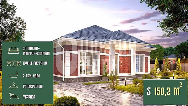 Дом 150 м², уч. 6 сот., Адыгея