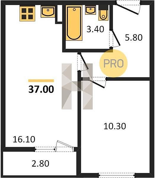 Продается 1-комн. квартира, 37 м², ЖК Екатерининский Парк, 