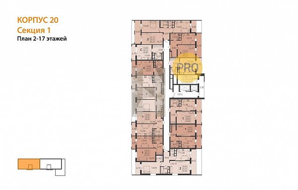 Студия, 26.86 м², ЖК Родные просторы (№132896)