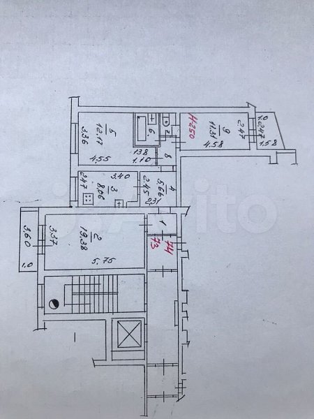3-комн квартира, 66.8 м², р-н Фестивальный (№123967)
